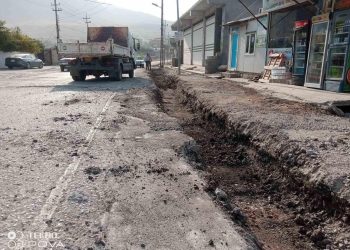 کارکردن لە پڕۆژەی شەقامی سەنتەری شار بۆ بناری کۆڕەک بەردەوامە.