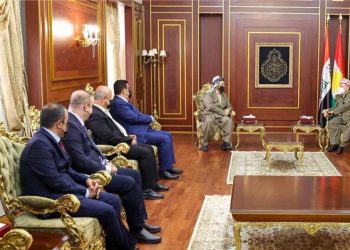 سەرۆک بارزانی پێشوازی لە ئەمینداری گشتی یەکێتیی جیهانی زانایانی موسڵمان و شاندێکی ياوه‌ری  كرد