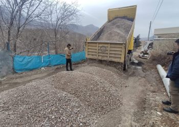 رێگای گوندێكی قەزای چۆمان تێكەڵە رێژ دەكرێت