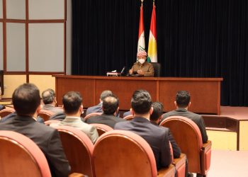 سەرۆک بارزانی لەگەڵ سەرکردایەتیی هەردوو ڕێکخراوی یەکێتیی قوتابیان و یەکێتیی لاوانی دیموکراتی کوردستان کۆبۆوە