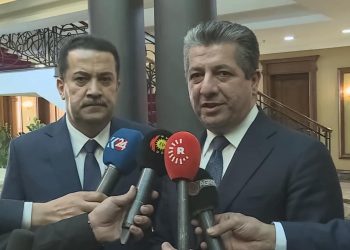 ناوەڕۆکی کۆنفرانسی رۆژنامەوانی مەسرور بارزانی و محەممەد شیاع سوودانی