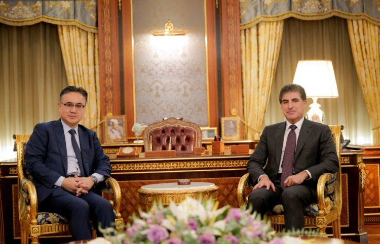 سهرۆكى ههرێمى كوردستان پێشوازى له باڵيۆزى ژاپۆن كرد