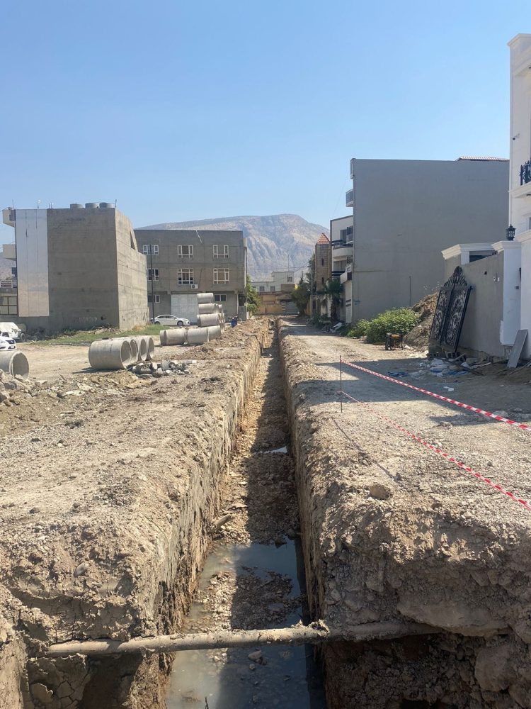 بە گوژمەی سەدان ملیۆن دینار پڕۆژەی شەقامە ناوخۆییەكانی گەڕەكی ئەیلوول ئەنجام دەدرێت