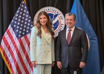 سەرۆکی حکوومەت لەگەڵ وەزیری ئاسایشی ناوخۆی ئەمەریکا کۆبووەوە