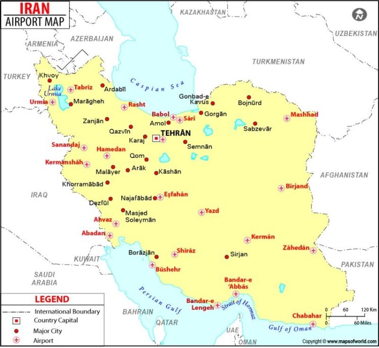 ئیسرائیل شەش فڕۆكەخانەی لە سەرتاسەری ئێران بۆردوومان كرد