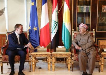 سەرۆك بارزانی پێشوازی لە باڵیۆزی فەڕەنسا لە عێراق دەكات