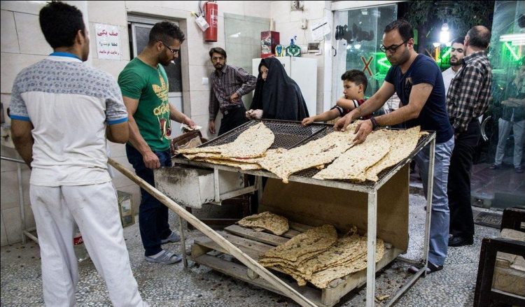 گران بوونی نرخی نان كێشەی بۆ هاووڵاتییانی ئیران دروستكردووە