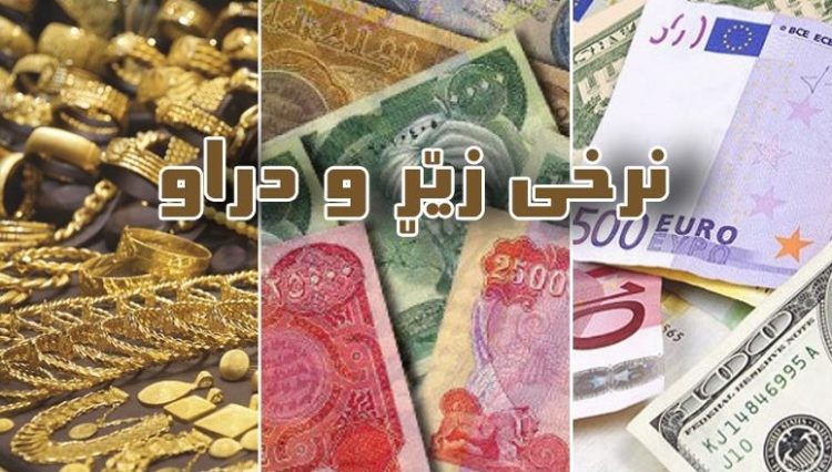 بەهای دۆلار بەرزبوویەوە و زێریش دابەزی