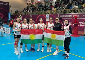 بەهۆی بەرزکردنەوەی ئاڵای کوردستان هەڕەشە لە یاریزانە کوردەکانی بالەی عێراق دەکرێت
