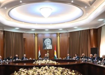 سەرۆک بارزانی لەگەڵ لە شاندێکی باڵای ئەنەکەسە کۆبووەوە