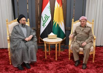 سەرۆك بارزانی لەگەڵ سەرۆکی رەوتی حیکمەی نیشتمانی كۆبوویەوە