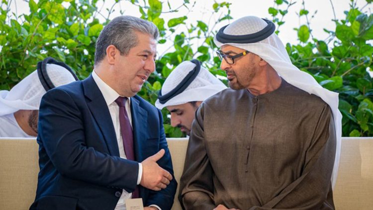 سەرۆکوەزیران مەسرور بارزانی لەگەڵ سەرۆکی ئیمارات کۆبووەوە