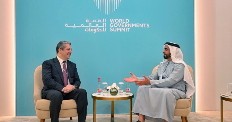 سەرۆکی حکومەت لەگەڵ جێگری سەرۆک وەزیران و وەزیری ناوخۆی ئیمارات کۆبووەوە