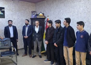 قوتابییانی كۆمه‌ڵگه‌ی یادی ناحكومی گەشتی زانستی بۆ دەزگای زاری كرمانجی ئەنجام دەدەن