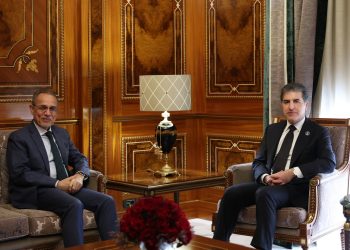 نێچیرڤان بارزانی و به‌رپرسى نه‌ته‌وه‌ يه‌كگرتووه‌كان له‌ عێراق كۆبوونه‌وه‌