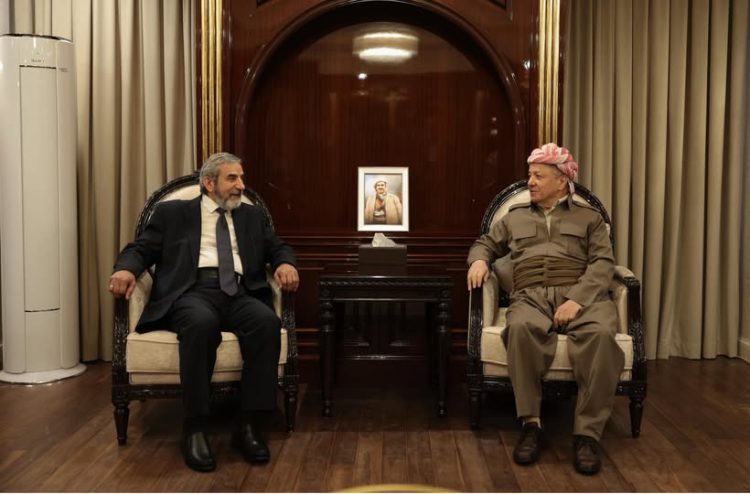 سەرۆك بارزانی پێشوازی لە ئەمینداری گشتیی یەكگرتووی ئیسلامیی كوردستان دەكات