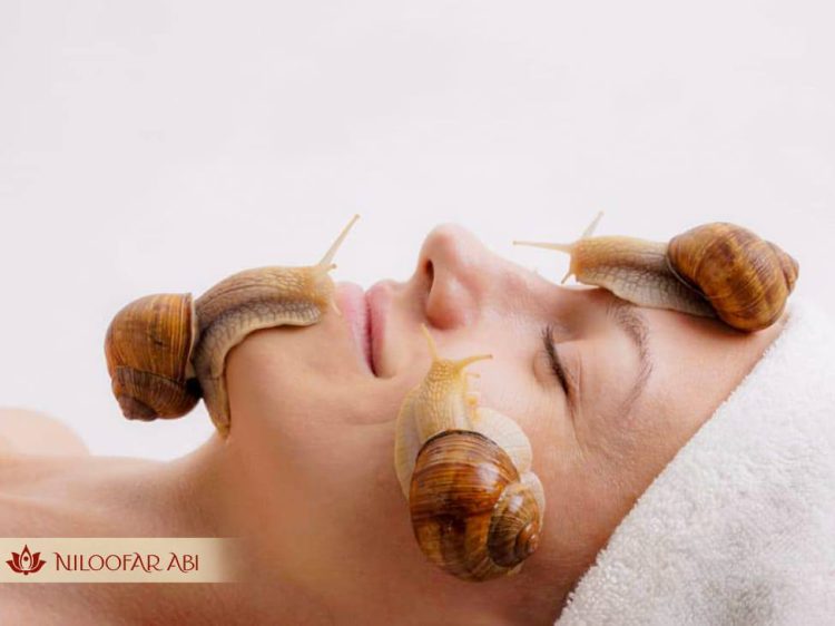 سوودە شاراوەکانی snail (حەلەزۆن) بۆ چاودێریکردنی پێست