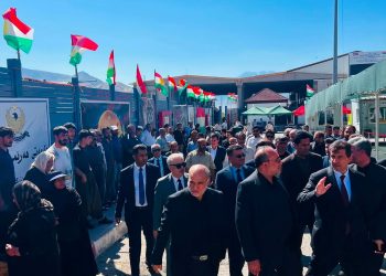 شاندێکی باڵای کاروباری چلەی ئیمام حسینی ئازەربایجانی ڕۆژئاوا سەردانی دەروازەی نێودەوڵەتی حاجی ئۆمەرانی کرد