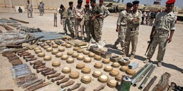 وەزارەتی ناوخۆی عێراق : دوو هەزار و 797 چەكی جۆراوجۆر و 325 مووشەك دەستیان بەسەردا گیراوە