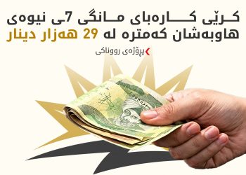 كرێی كارەبای مانگی 7 نیوەی هاوبەشان كەمترە لە 29 هەزار دینار