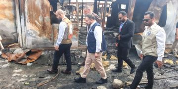 20 خێزانی زەرەرمەندی ڕووداوی ئاگرکەوتنەوەی کەمپی بەحرکە قەربووكرانەوە
